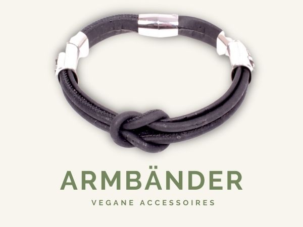 Vegane Armbänder aus Kork