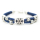 Blumen Armband (Bracelet) Bl&uuml;mchen - Blau