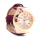 Ros&eacute;farbene Uhr mit rotem Armband