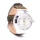 Silberne Uhr mit gr&uuml;nem Armband