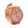 Helle Holzoptik Uhr mit nat&uuml;rlichem Armband