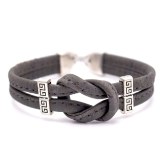 Knoten Armband (Bracelet) Grau