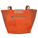 Orangene elegante Einkaufstasche mit Muster