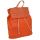 Orangfarbener Rucksack mit Muster (backpack)