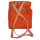 Orangfarbener Rucksack mit Muster (backpack)