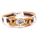 Knoten Lebensbaum Armband (Bracelet) dunkelblau