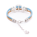 Perlen Lebensbaum Armband (Bracelet) dunkelblau