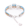 Perlen Lebensbaum Armband (Bracelet) hellblau